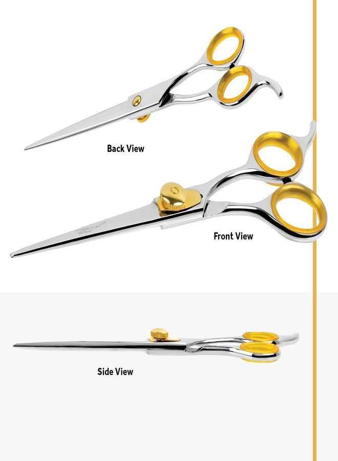 Sharf Gold Touch Pet Grooming Shear | Straight Cat & Dog Grooming Scissors | 6.5 Inch | 440c Japanese Stainless Steel Pet Dog Shearing Scissors | Animal Shears with Removable Comfort Rings - Image 3